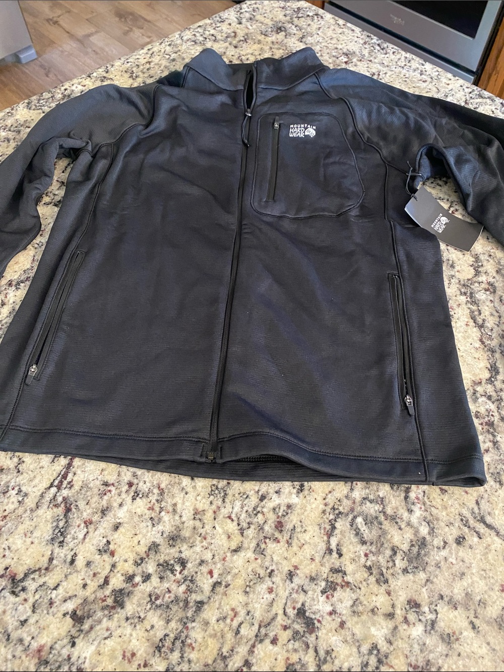 Mountain Hardware Glacial Trail Black Lightweight Full-Zip Shirt Jacket
